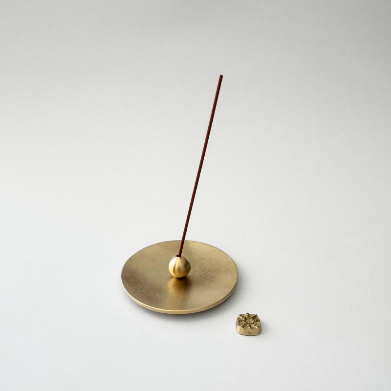 Incense Holder – Round (Gold)