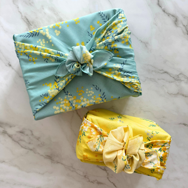 Mimosa Furoshiki (Japanese Wrapping Cloth)