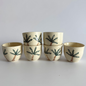 Fenjan (Arabic Coffee Cup) - Palm (Set of 4 / 6)